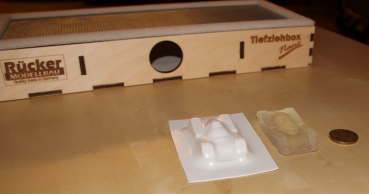 Preview: Tiefziehmaterial ABS Weiß ca. 380 x 315 mm