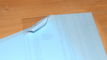 Preview: Tiefziehmaterial PET-G ca. 250 x 250 mm