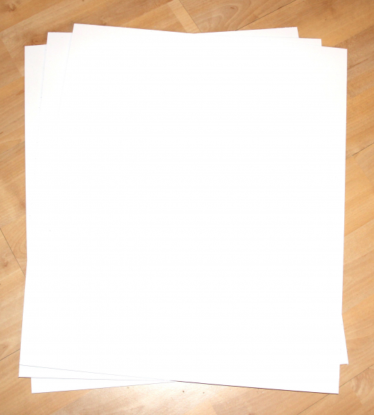 Tiefziehmaterial ABS Weiß ca. 380 x 315 mm