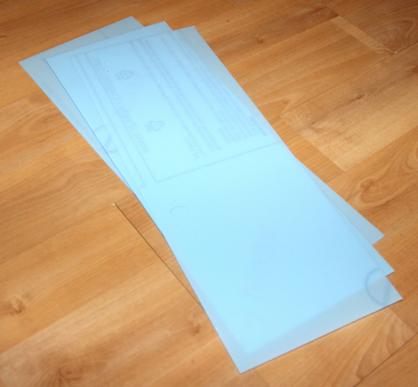 Tiefziehmaterial Vivak PET-G ca. 120 x ca. 315 mm