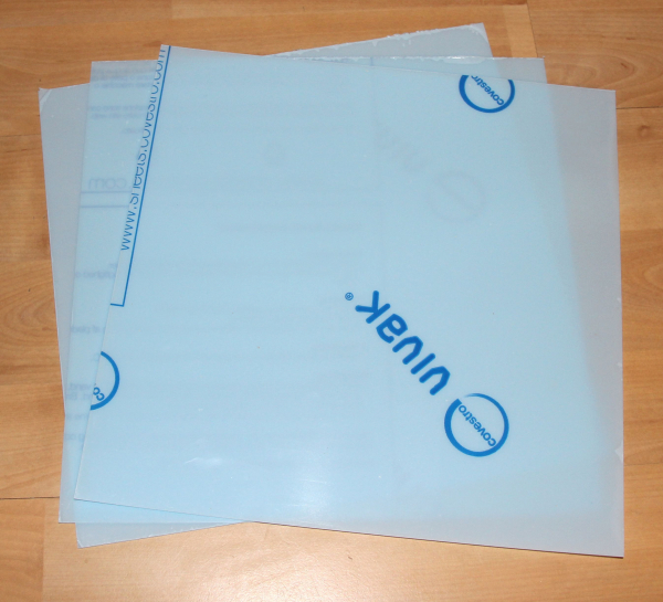 Tiefziehmaterial PET-G ca. 250 x 250 mm